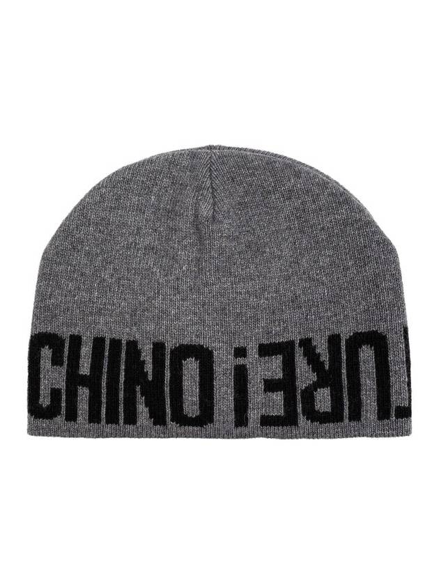 Moschino 로고 인타르시아 니트 비니