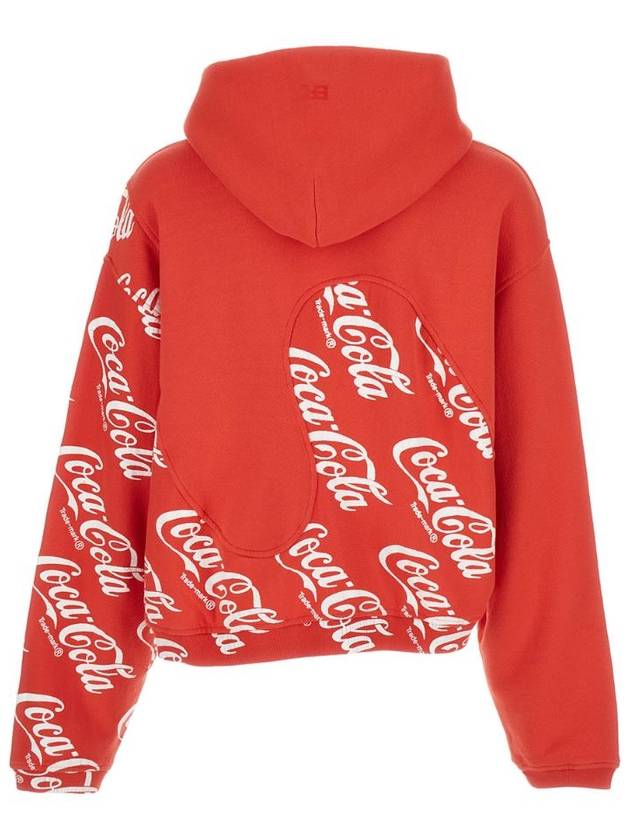 ERL 남성 코카콜라 스월 후디 니트 ERL08T024RED