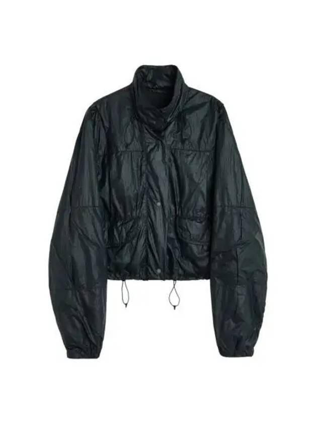 W 아워레가시 크롭 엑스헤일 푸파 테크 친츠 립스탑 블랙 W Our Legacy Cropped Exhale Puffa Tech Chintz Ripstop Black