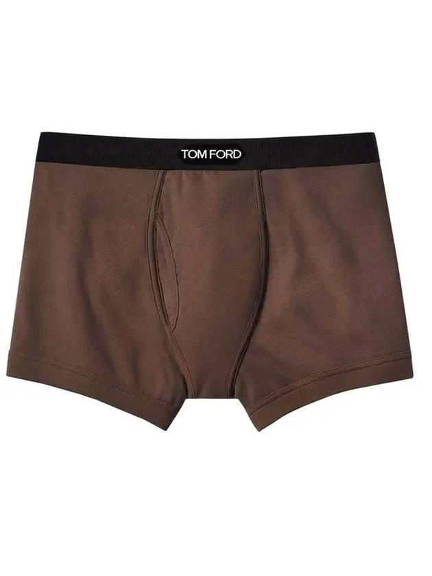 톰포드 남성 클래식 핏 박서 브리프 브라운