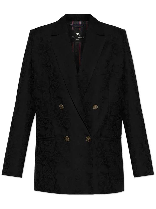 Etro 패턴 자카드 더블 브레스티드 블레이저 WRCA007099TJEA6_N0000