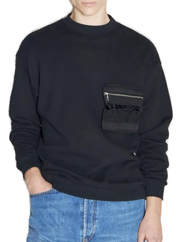 언더커버 레이스 악센트 스웨트셔츠 UP2C4809_BLACK