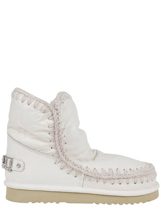 Mou Eskimo 18 로고 장식 스티치 앵클 부츠