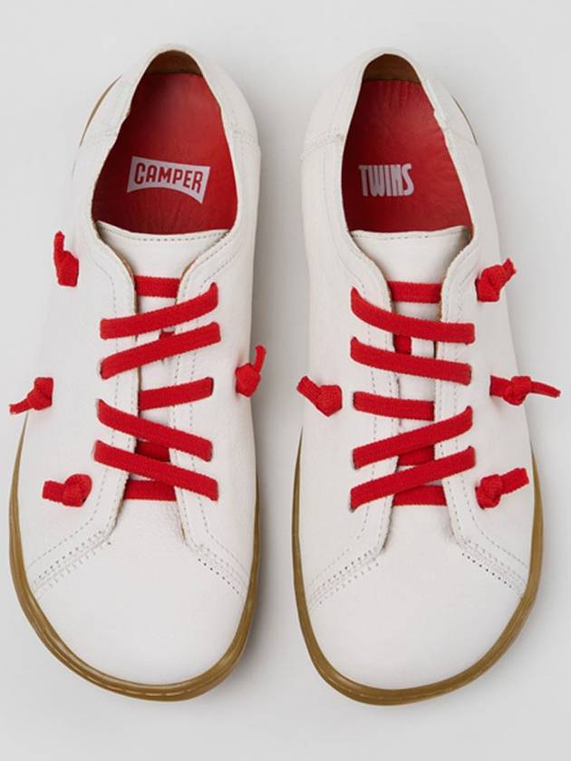캠퍼 여성 트윈스 Twins 레더 슈즈 스니커즈 White