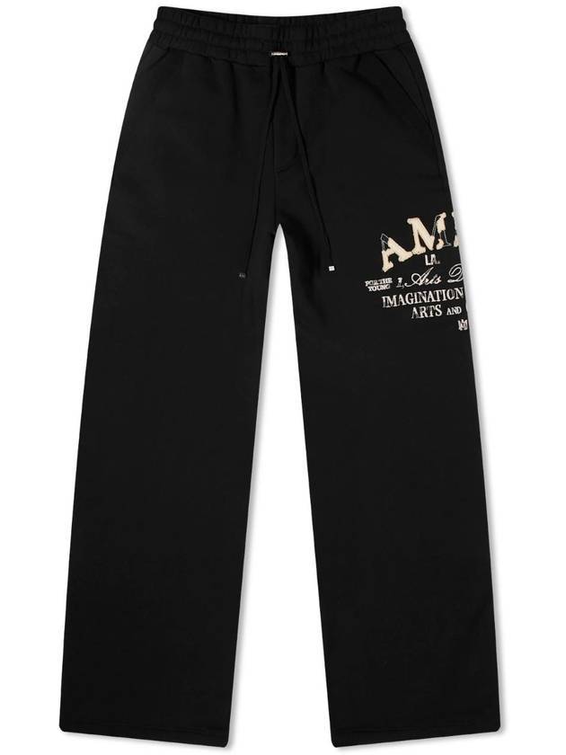 아미리 디스트레스드 아트 디스트릭트 트랙 팬츠 블랙
