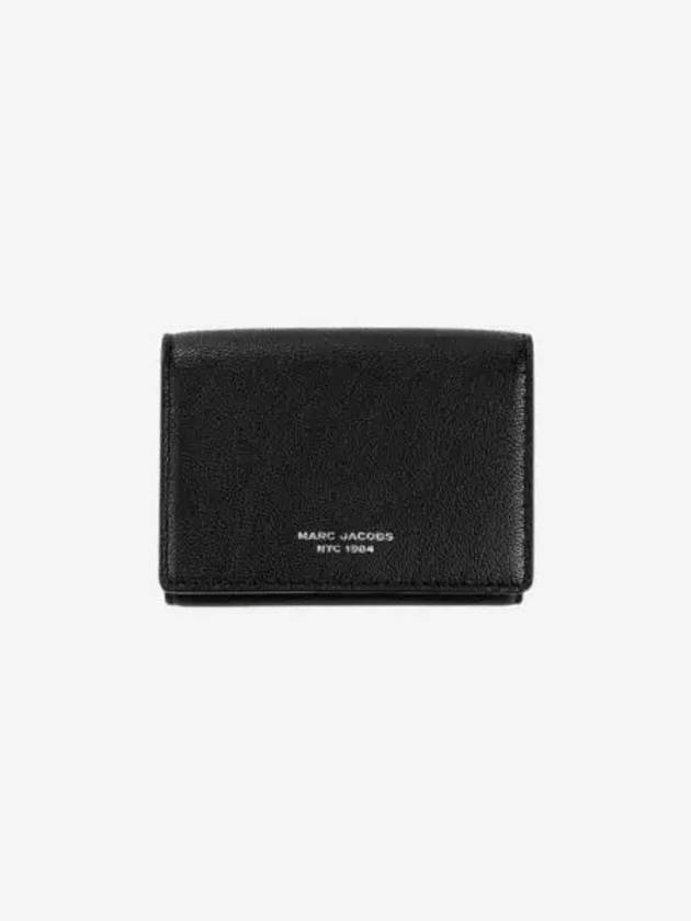 마크 제이콥스 더 슬림 84 미디움 트라이폴드 지갑 블랙 Marc Jacobs The Slim 84 Medium Tri Fold Wallet Black