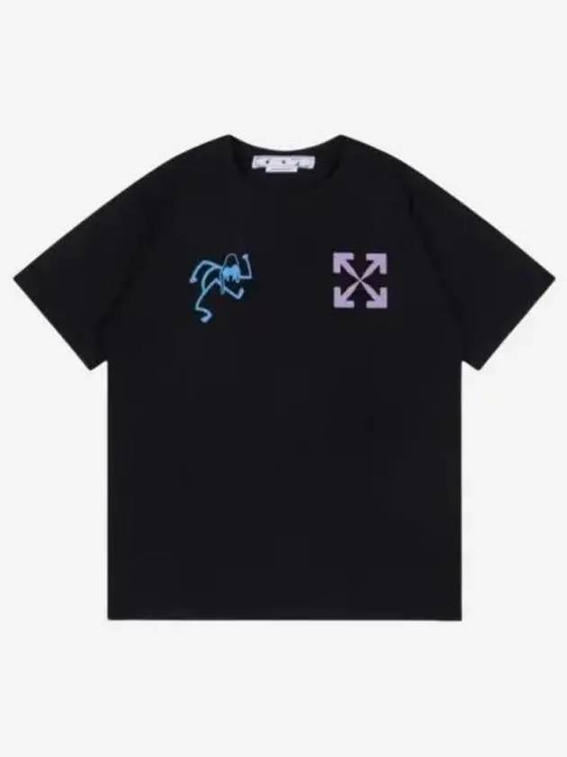 오프화이트 90's 리퀴드 오버사이즈 티셔츠 블랙 22SS Off White 90's Liquid Oversized T Shirt Black 22SS