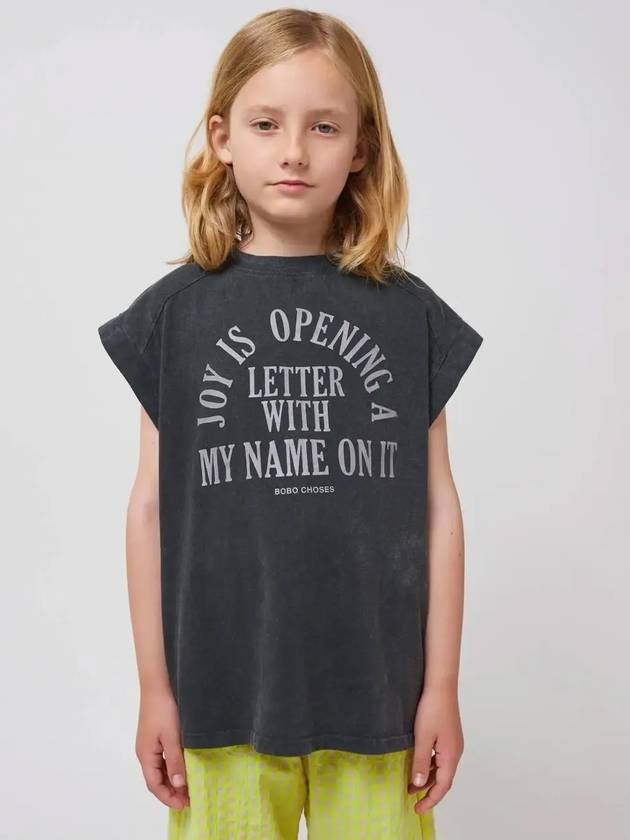보보쇼즈 25SS 아동 나시 티셔츠 JOY IS SLEVELESS T SHIRT B125AC020