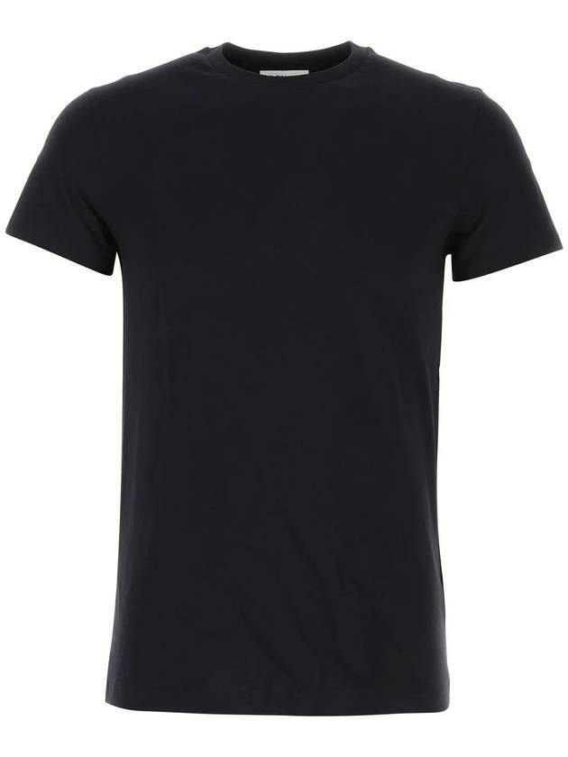 질샌더 크루넥 코튼 반팔 티셔츠 블랙