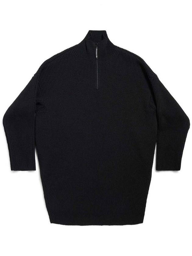 Balenciaga Half Zip High Neck Poncho