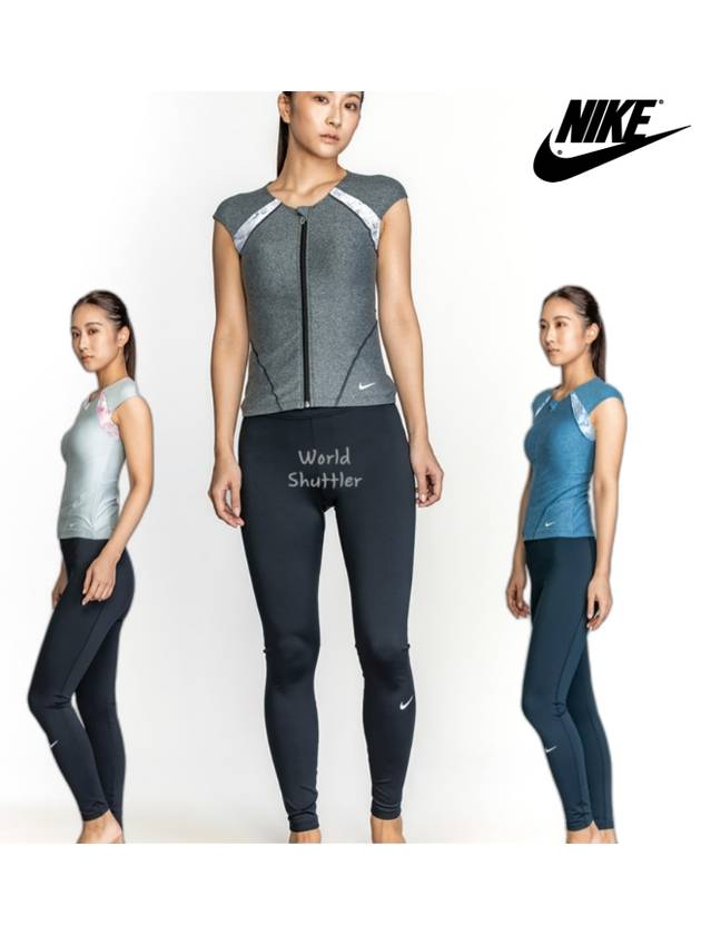 24SS 나이키 여성전신수영복 반팔 워터레깅스 상하세트