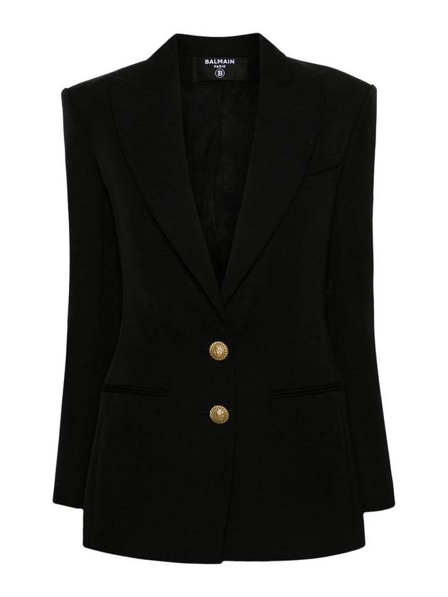Balmain Wool Single Breasted Jacket