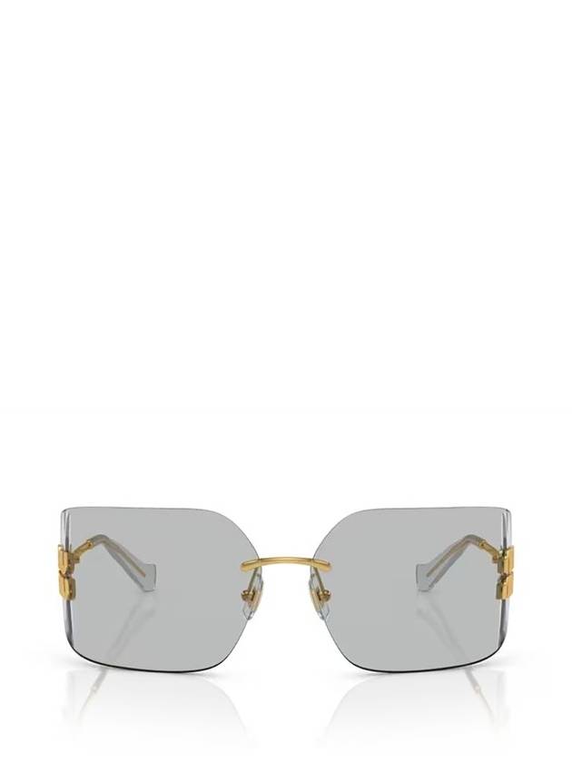 Miu Miu Eyewear 로고 장식 오버사이즈 프레임리스 선글라스