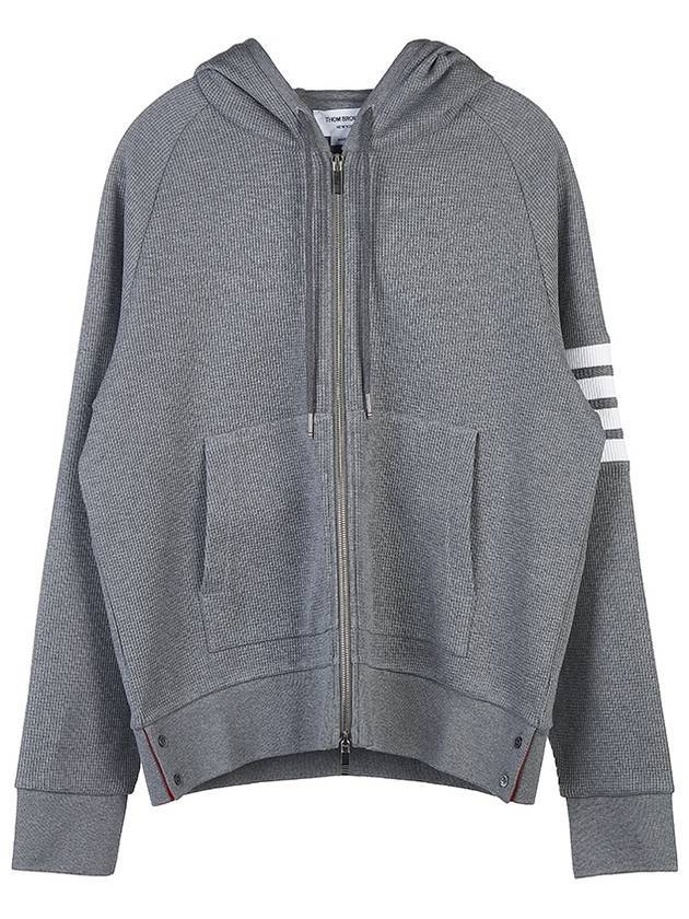 톰브라운 4바 레글런 소매 후드집업 그레이