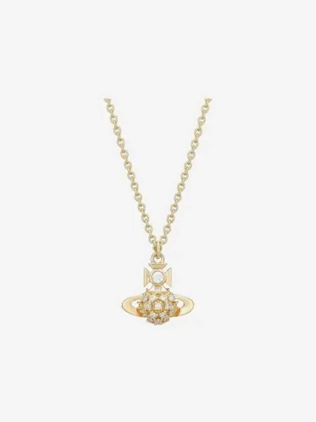 비비안 웨스트우드 돈나 바스 릴리프 펜던트 골드 화이트 Vivienne Westwood Donna Bas Relief Pendent Gold White