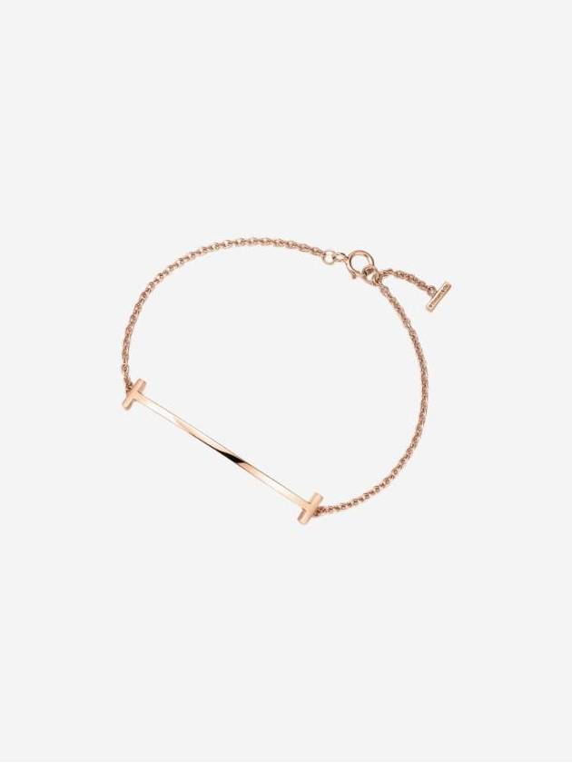 티파니 앤 코 티파니 T 스마일 브레이슬릿 로즈 골드