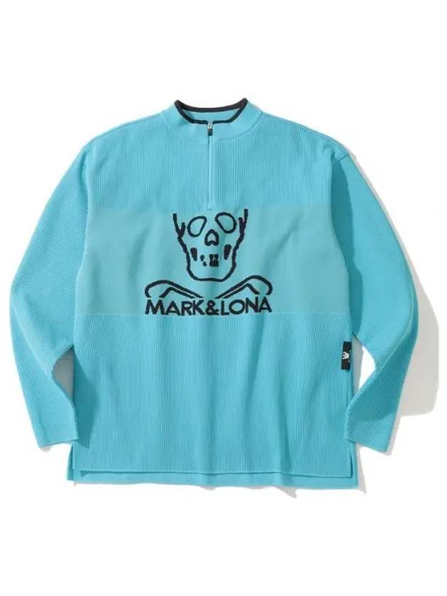 MARK&LONA Pave Zip Neck Knit MLM 4A AB04 남성 페이브 짚 넥 니트