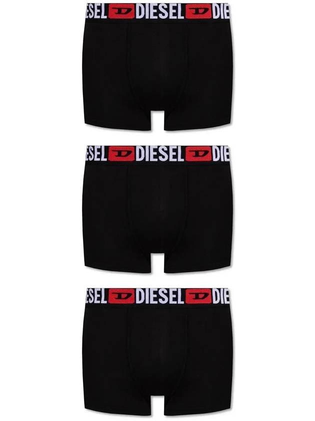 Diesel 3 팩 로고 허리밴드 복서 UMBXDAMIENTHREEPACK00ST3V0DDAI_E4356