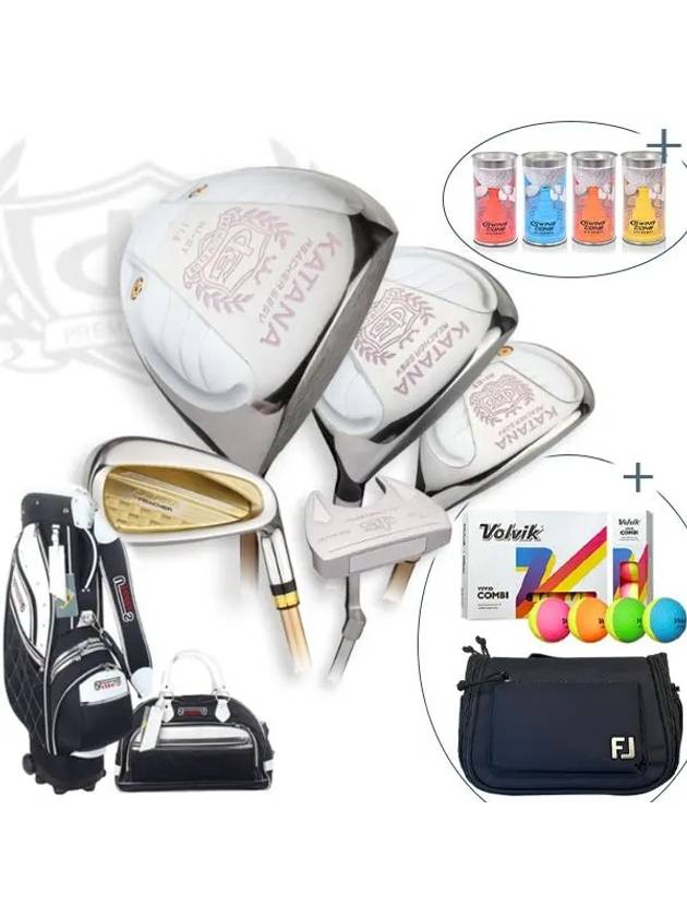 KATANA 카타나 리처 525V 여성용 풀세트 초 고반발 11pcs 백세트