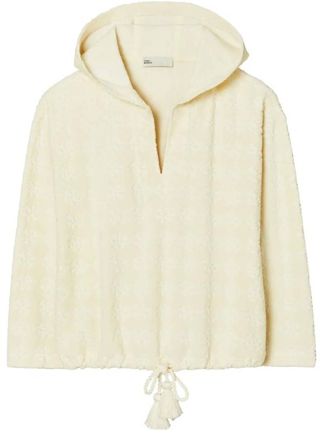 토리버치 로고 자카드 테리 후디 167180