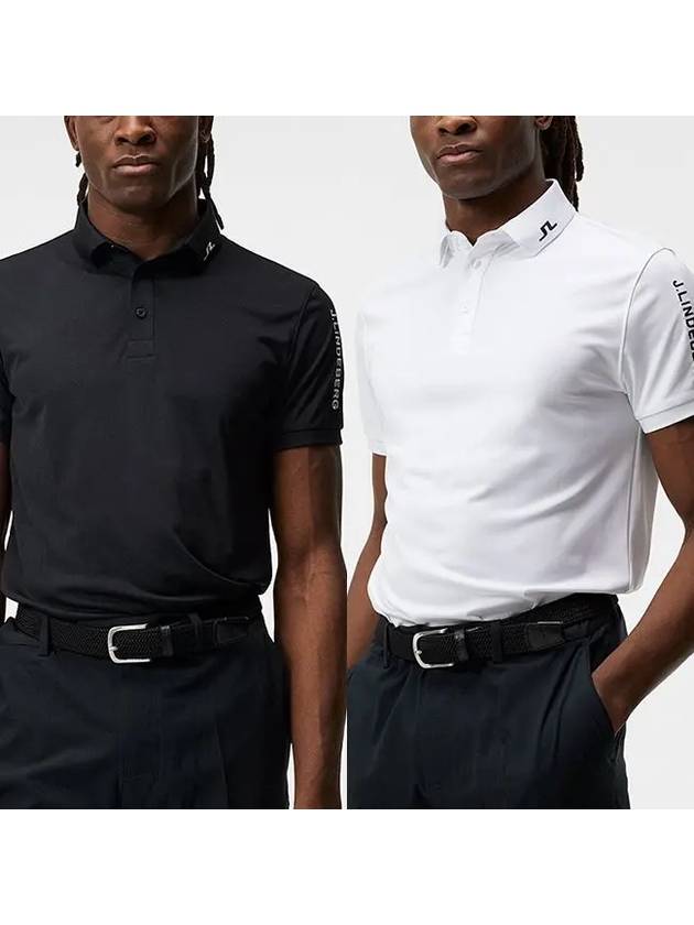 24 제이린드버그 골프웨어 GMJT06337 투어 테크 레귤러 핏 골프반팔 네이비 남성골프웨어