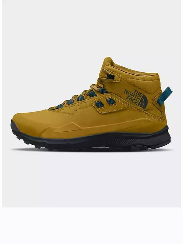 노스페이스 남성 크레그스톤 레더 미드 워터프루프 부츠 2023 발편한 등산화 하이킹 트레킹 트레일 방한화 옐로우