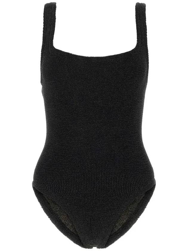 Hunza G 스퀘어 넥 원피스 수영복 SQUARENECKSWIM_BLACK