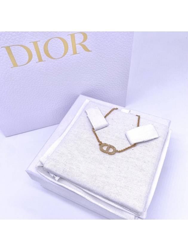 24SS 디올 여성 쁘띠 CD 목걸이 네클리스 실버 골드 크리스탈 N2241WOMCY