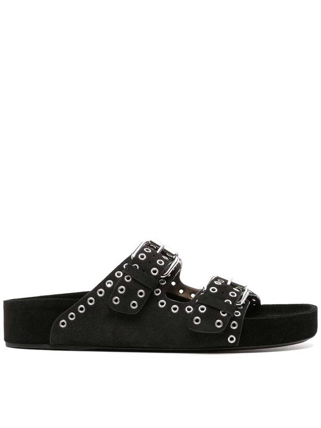 Isabel Marant Etoile Black Eyelet Sandals