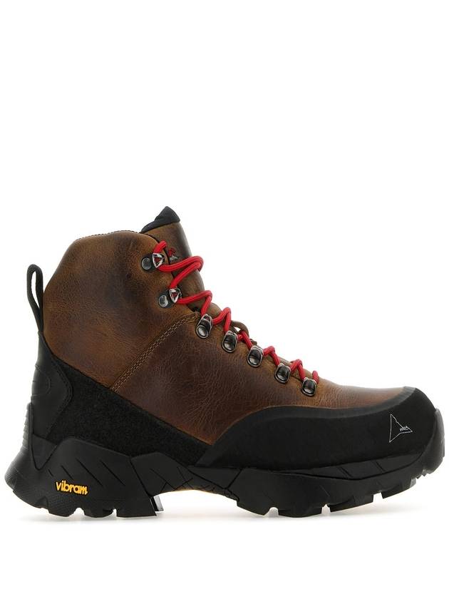 ROA - Brown leather Andreas ankle boots