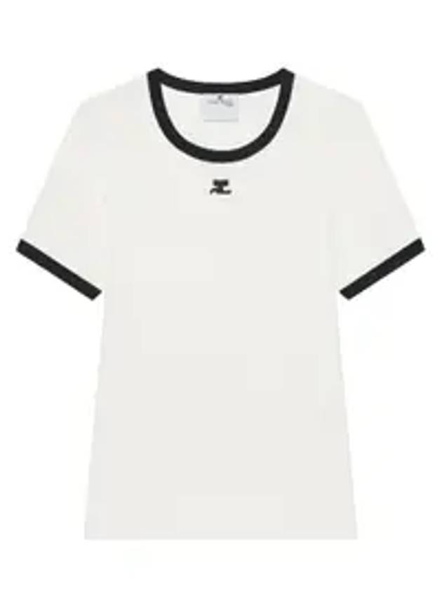 쿠레주 헤리티지 반팔 티셔츠 화이트