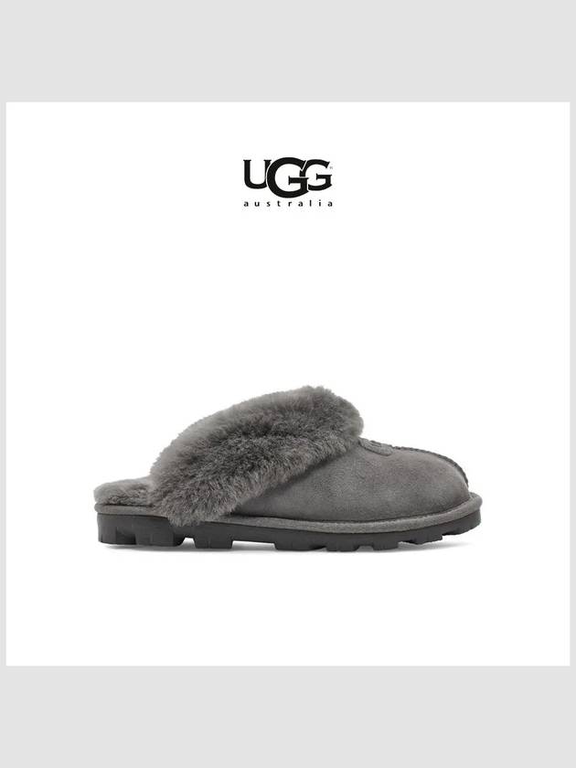 UGG 어그 슬리퍼 코케트 슬라이드 그레이 여성교사용 겨울 거실용