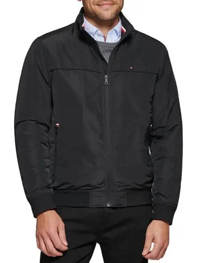 타미힐피거 맨즈 골프 봄버 패딩 자켓 블랙 9608033