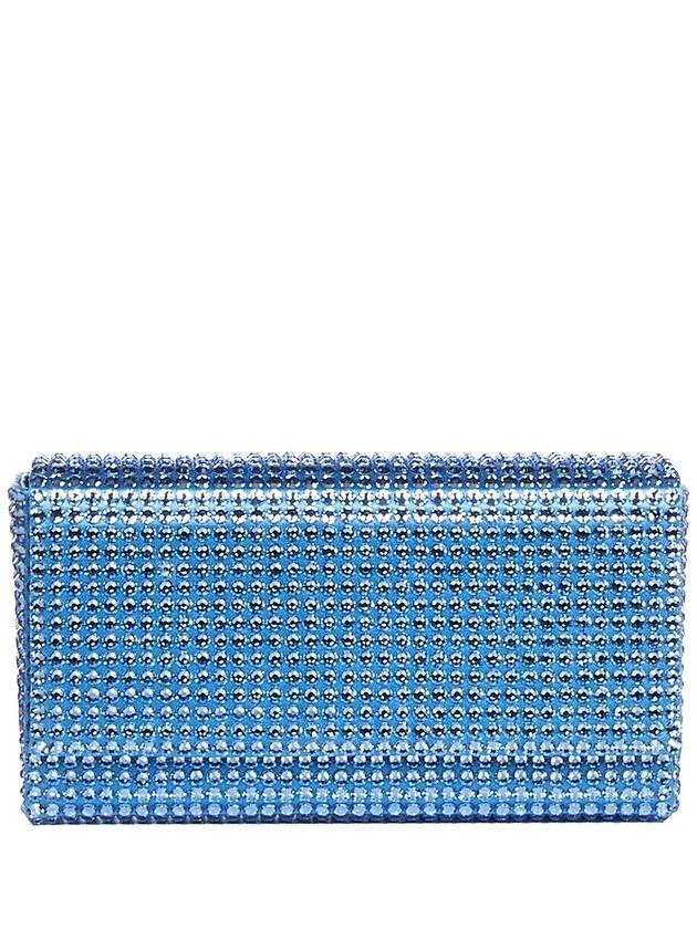 Amina Muaddi Paloma 장식 체인 링크 클러치 백 SUPERAMINIPALOMA_BLUE