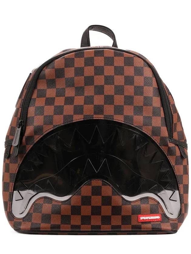 스프레이그라운드 몬스터 패치 체크 백팩 910B6513NSZ_BROWN