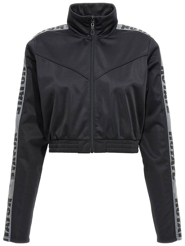 ROTATE 로고 테이프 크롭 트랙 재킷