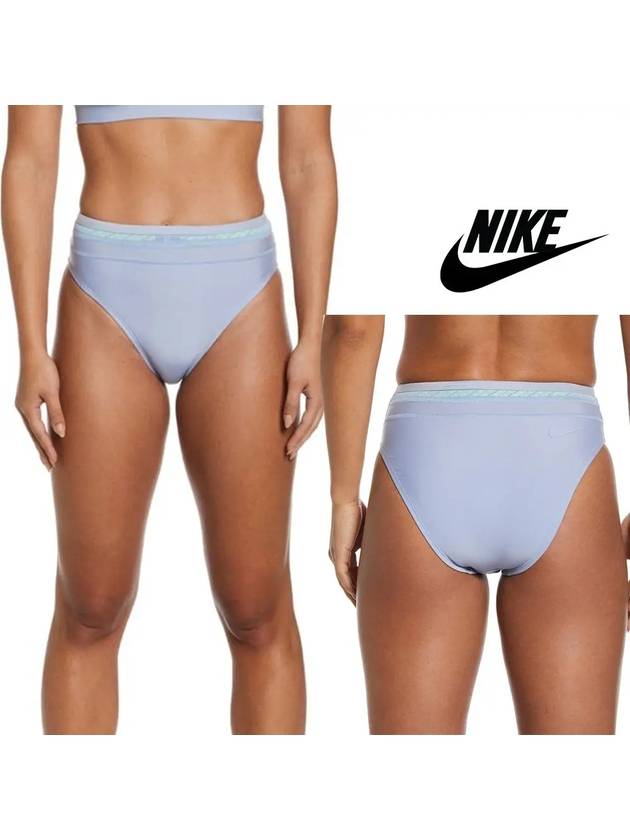 나이키 수영복 여성 하이웨이스트 비키니 팬티 코발트블리스