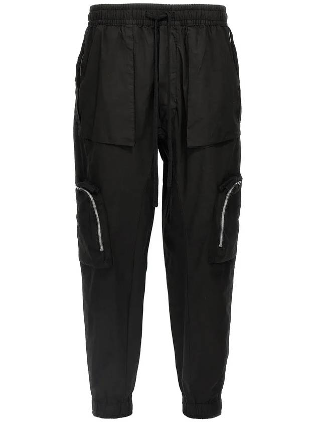 톰 크롬 드로스트링 카고 팬츠 MP10_BLACK