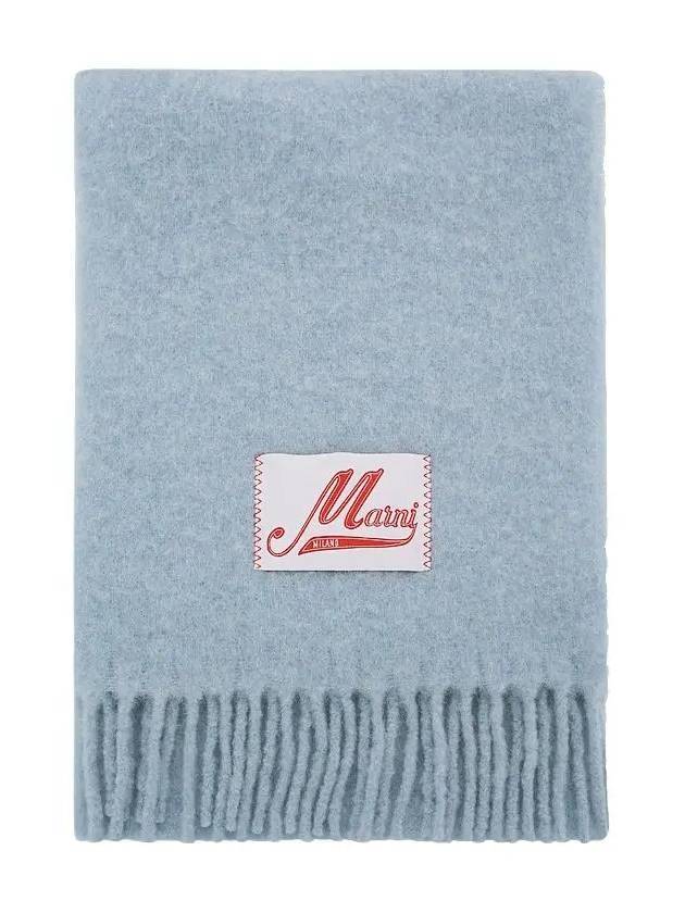 마르니 알파카 울 머플러 라이트 블루