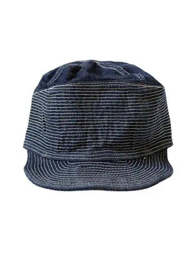 캐피탈 11.5온즈 데님 올드 맨 앤 더 씨 캡 다크 인디고 Kapital 11.5 oz. Denim Old Man And The Sea Cap Dark Indigo