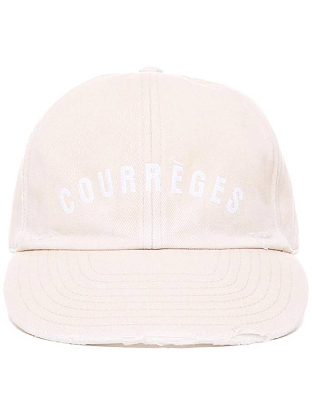 Courreges Logo Patch Baseball Hat