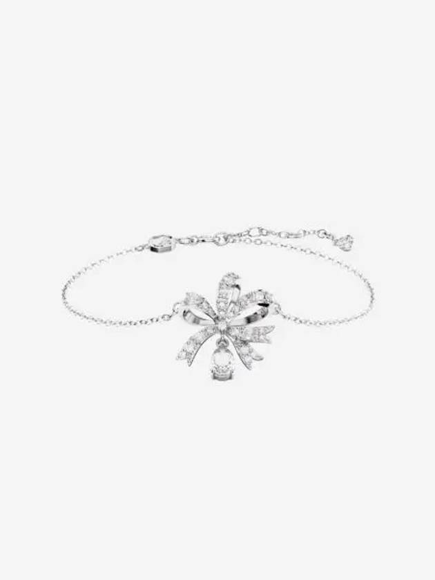 W 스와로브스키 볼타 브레이슬릿 리본 화이트 로듐 플래팅 W Swarovski Volta Bracelet Ribbon White Rhodium Plated