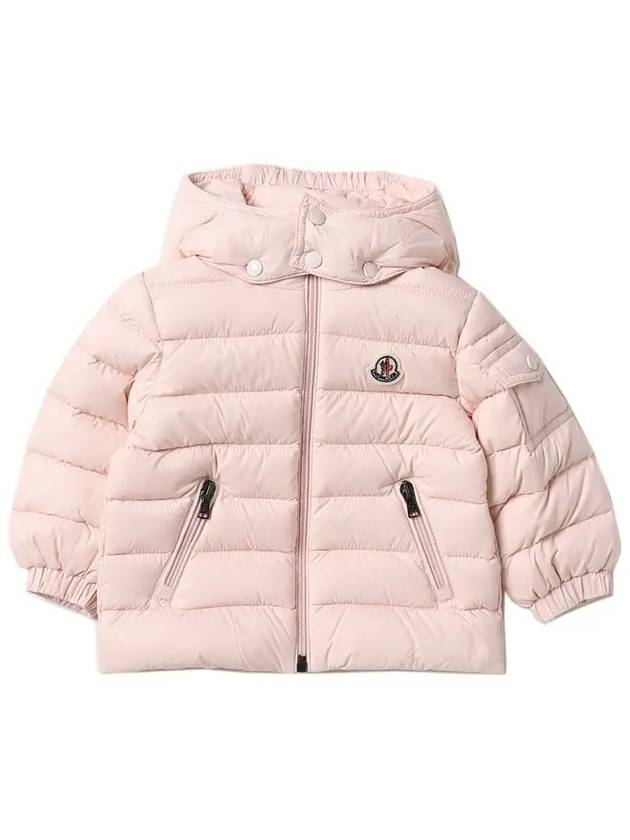 23FW 키즈 로고 패치 패딩 핑크 1A000 35 53079 503