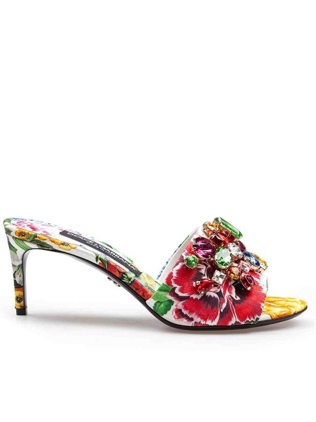 Dolce & Gabbana Mule in brocade with applied stones