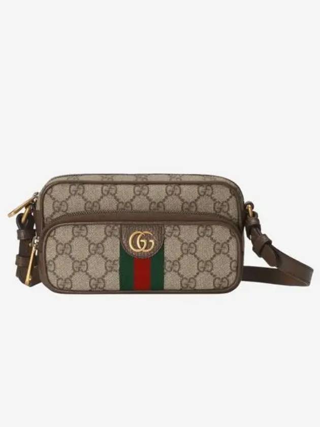구찌 오피디아 미니백 베이지 에보니 슈프림 Gucci Ophidia Mini Bag Beige Ebony Supreme