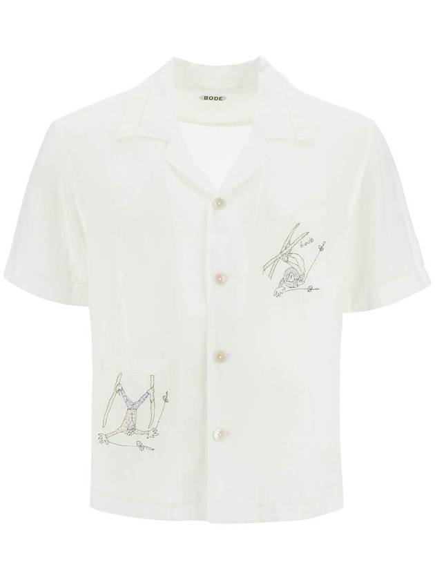 Embroidered Linen Shirt