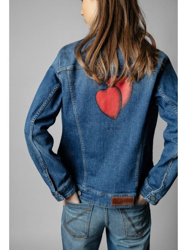 ZADIG & VOLTAIRE 쟈딕앤볼테르 카세 하트 데님 자켓 쟈딕데님자켓