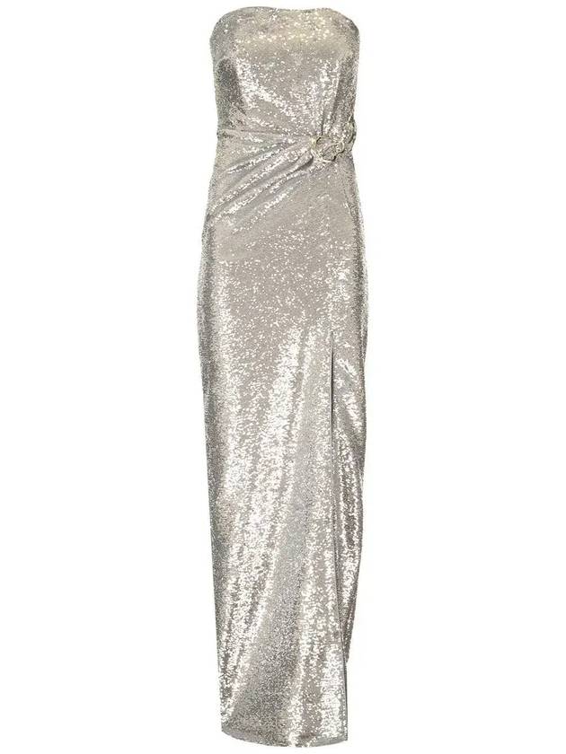 롤랑 무레 스트랩리스 스팽글 드레스 RMRS25064GS_SILVER