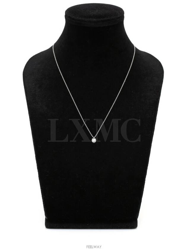 티파니 솔리테어 플래티늄 0.46CT 캐럿 다이아 목걸이 길이연장