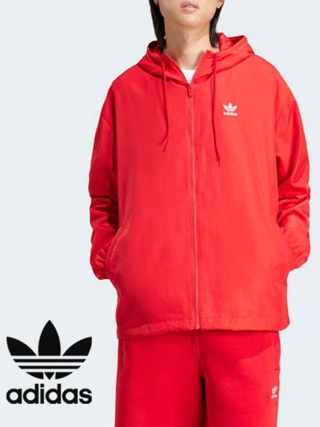 아디다스 남성 아디컬러 트레포일 윈드브레이커 바람막이 자켓 Better Scarlet